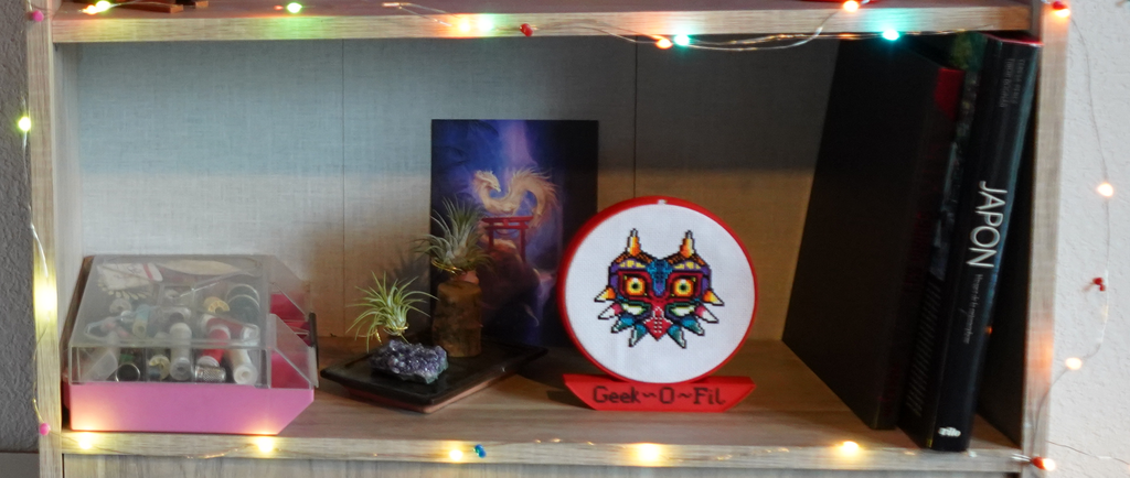 Le masque du carnaval du temps_Broderie 15cm