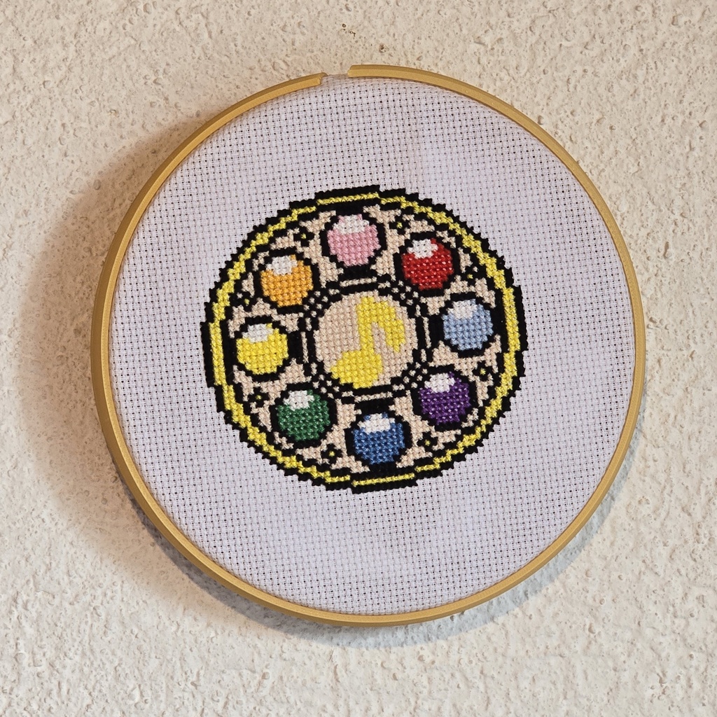 La console de l'apprentie-sorcière_Broderie 15cm