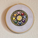 La console de l'apprentie-sorcière_Broderie 15cm