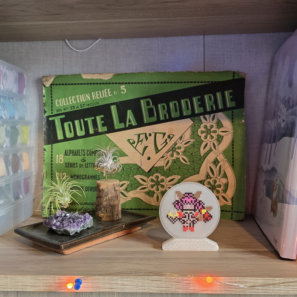 La fille à moitié chat_Impression 3D 8cm