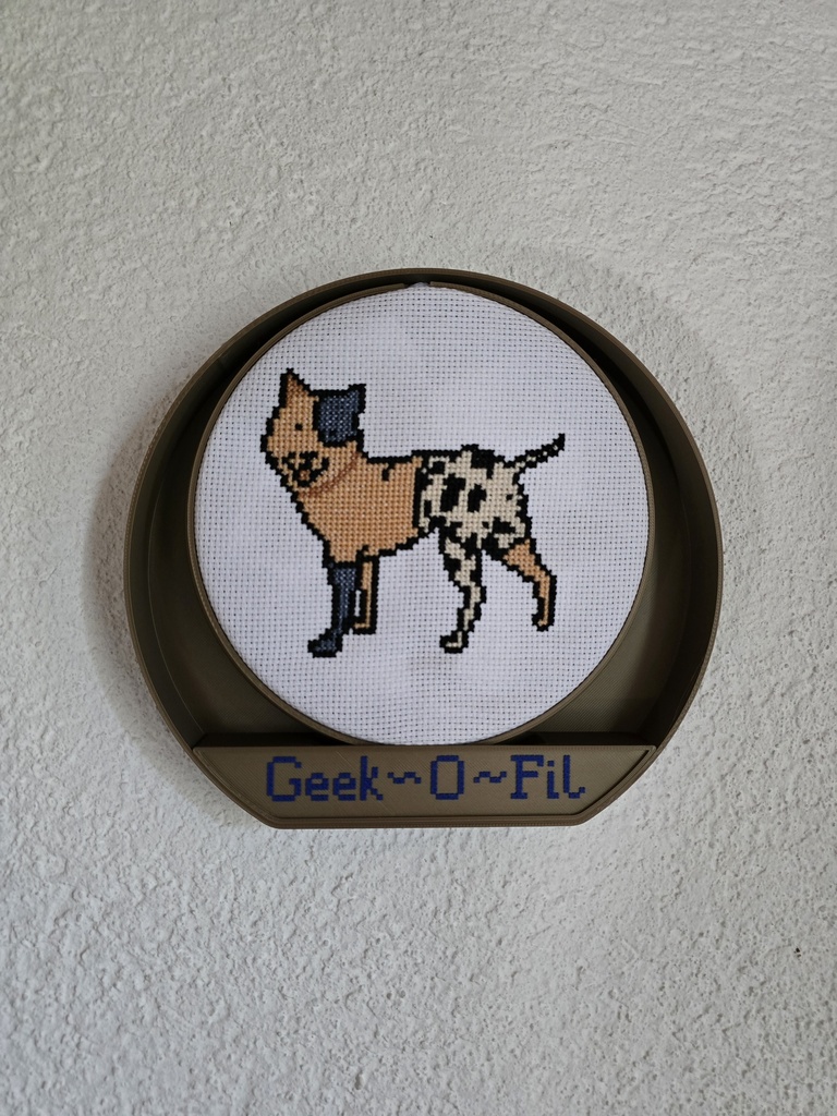 Chien frankenstein_Broderie 15cm