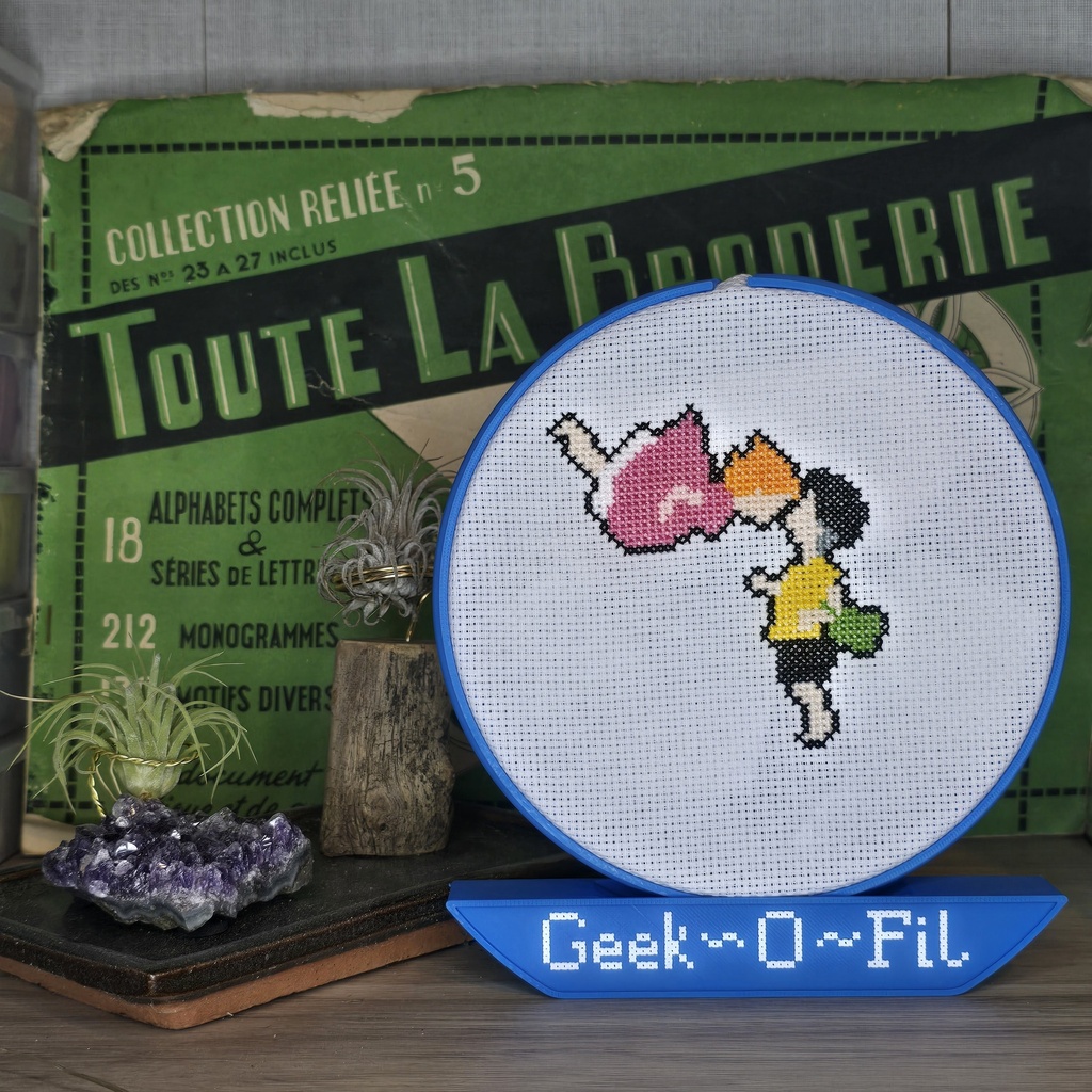 La princesse sur la falaise_Broderie 15cm