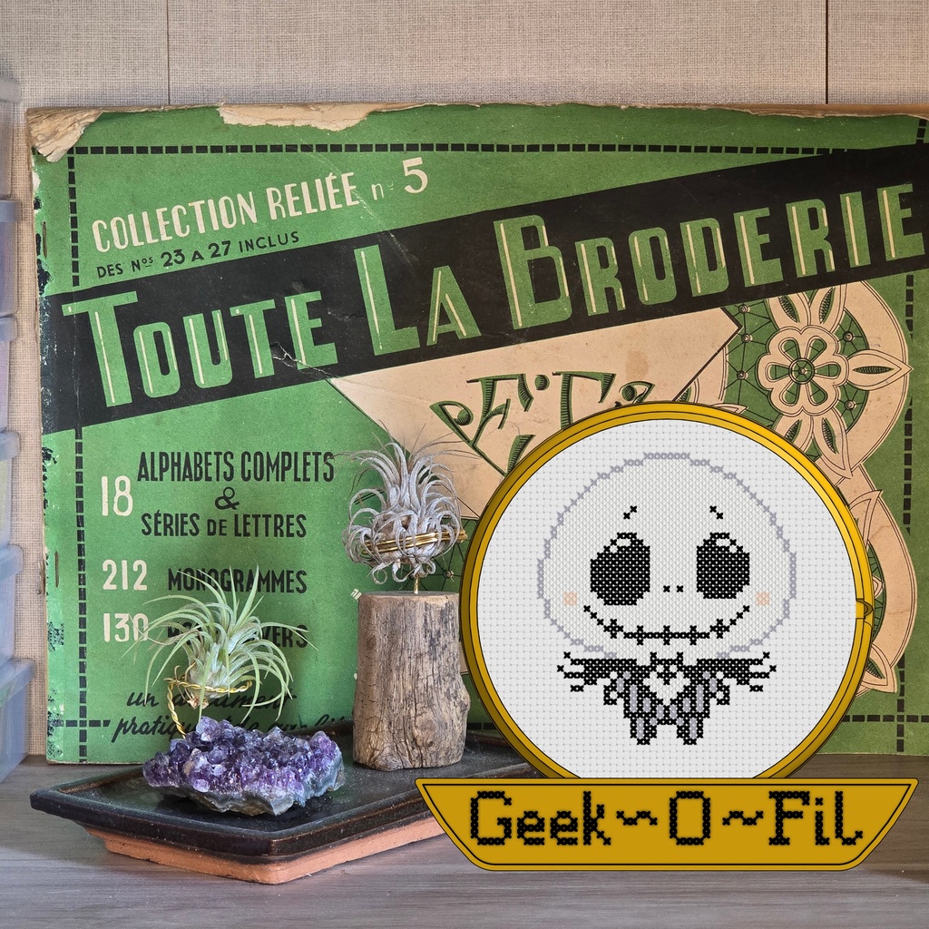 Le Roi des Citrouilles_Broderie 15cm