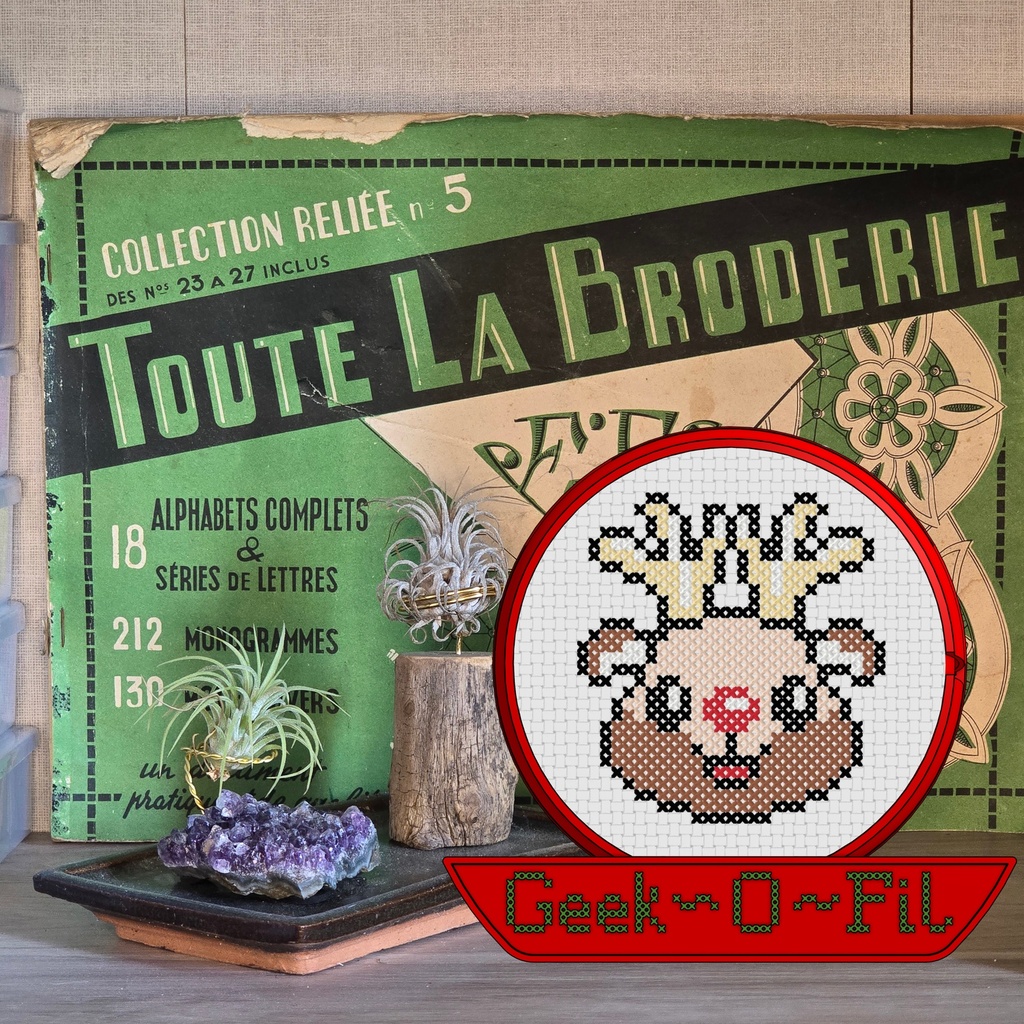 L'Illuminé du Traîneau_Broderie 8cm
