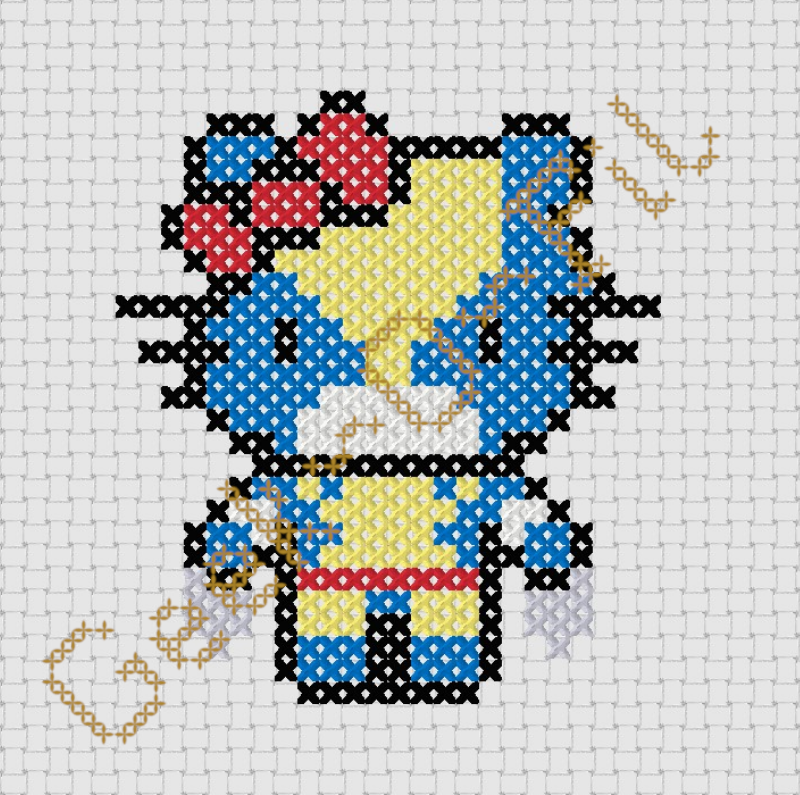 Chat blanc en mutant griffu_Diagramme 8cm