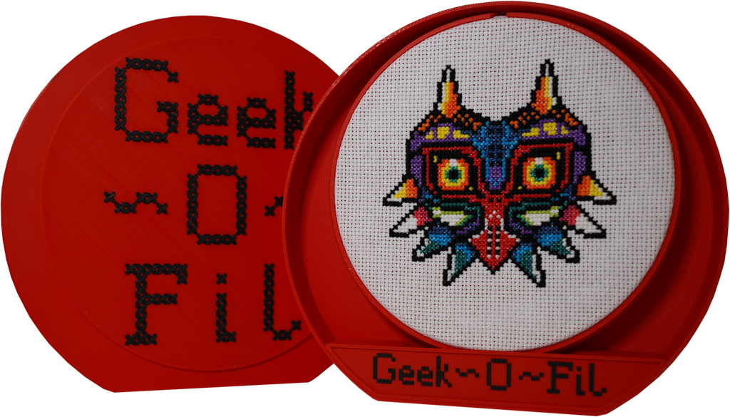 Le masque du carnaval du temps_Broderie 15cm