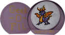 Le jeune dragon violet_Broderie 15cm