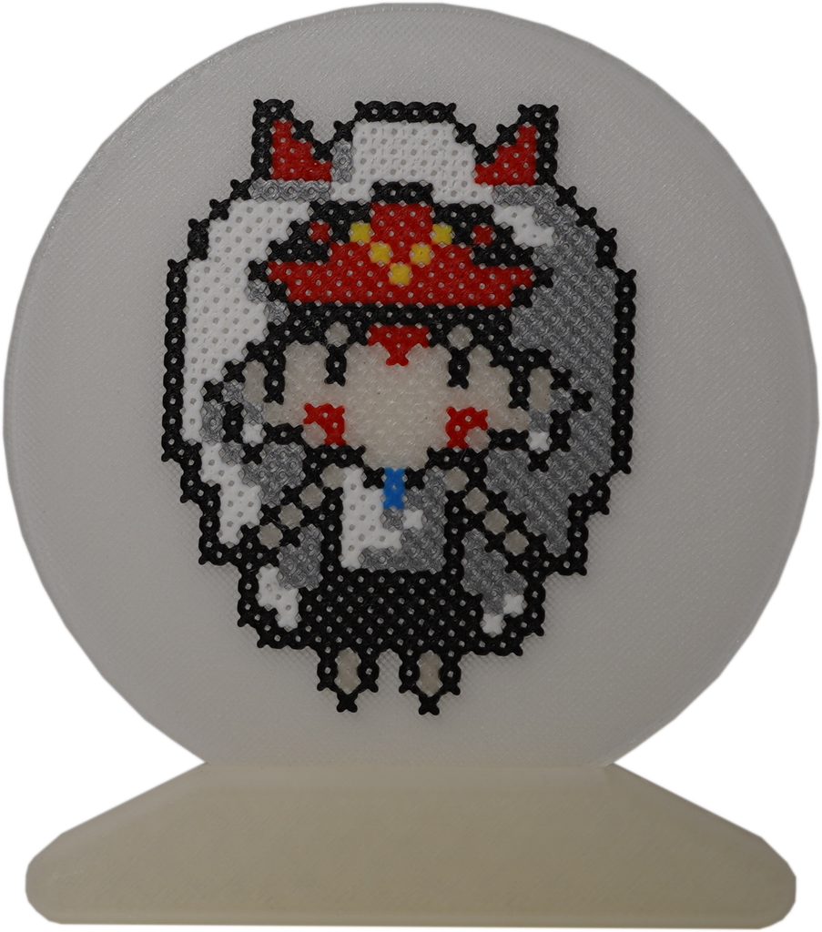 La fille aux loups_Impression 3D 8cm