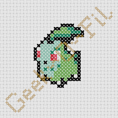 Monstre de poche #152_starter 2nd gen_Diagramme 8cm