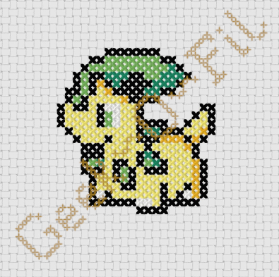 Monstre de poche #153_starter 2nd gen_Diagramme 8cm