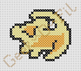 Le célèbre lionceau_Diagramme 10cm