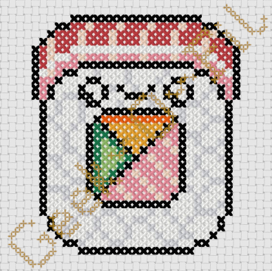 Maki saumon mangue_Diagramme 8cm