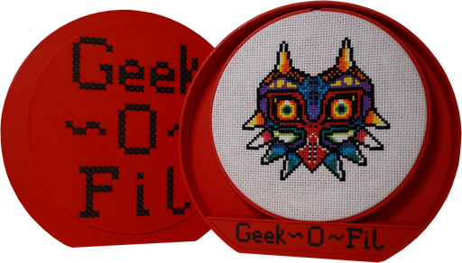 Le masque du carnaval du temps_Broderie 15cm