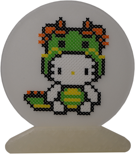 Le chat blanc du dragon_Impression 3D 8cm