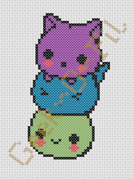 Mochi chat_Diagramme 15cm