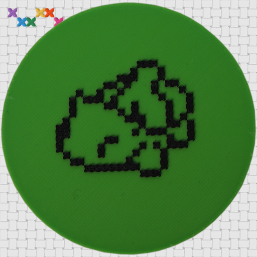 Monstre de poche #001_starter 1er gen_Impression 3D aimant