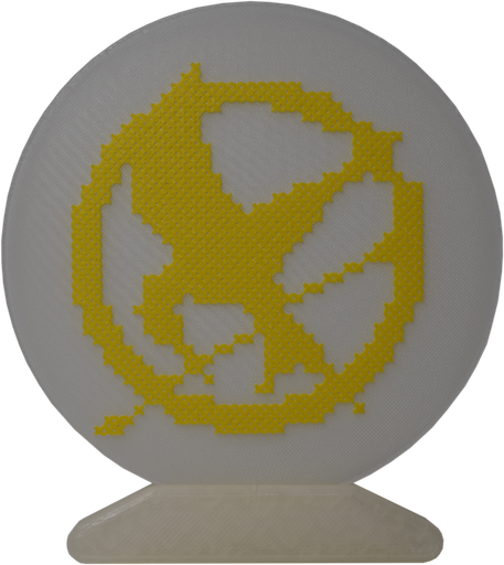 Le geai de la rébellion jaune_Impression 3D 10cm