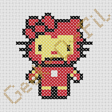 Chat blanc riche en armure_Diagramme 8cm