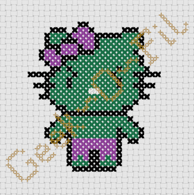 Chat blanc qui devient vert en s'énervant_Diagramme 8cm
