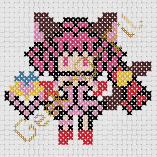 La fille à moitié chat_Diagramme 8cm