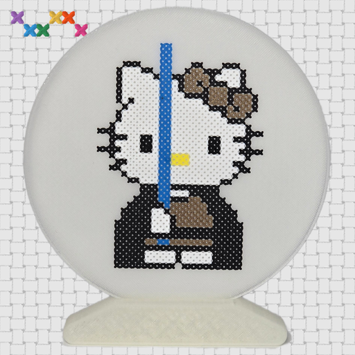Chat blanc en pilote de vaisseau_Impression 3D 10cm