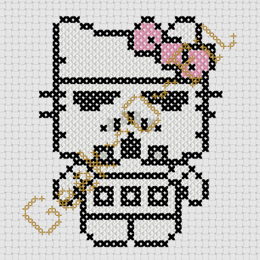 Chat blanc en soldat imperial_Diagramme 10cm