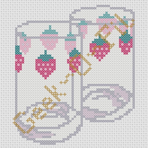 Les verres aux fraises_Diagramme 15cm