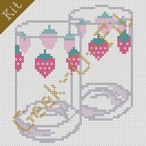 Les verres aux fraises_Kit 15cm