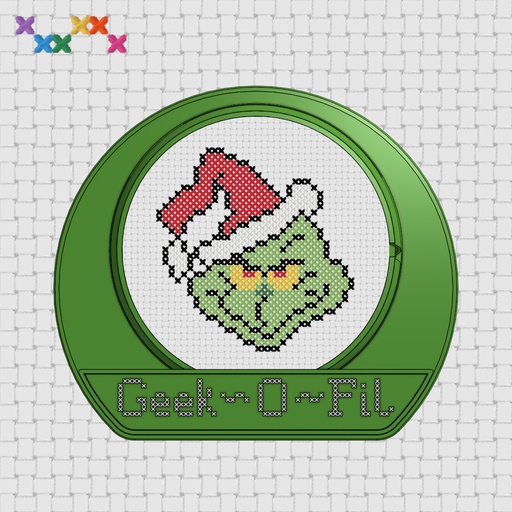 Le Ronchon Vert_Broderie 10cm