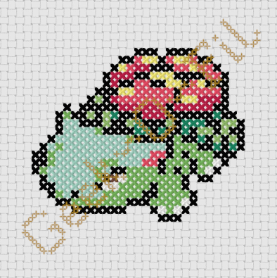 Monstre de poche #003_starter 1er gen_Diagramme 8cm